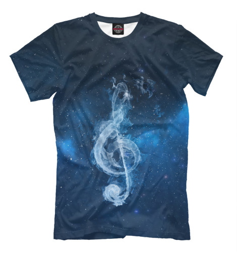 Мужская футболка Космическая музыка, Космос  - купить