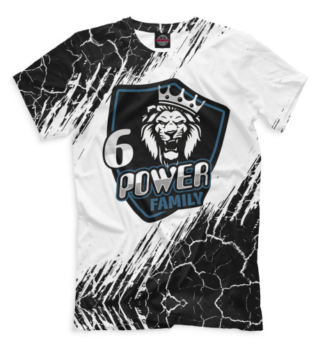 

Мужская футболка 6 power family