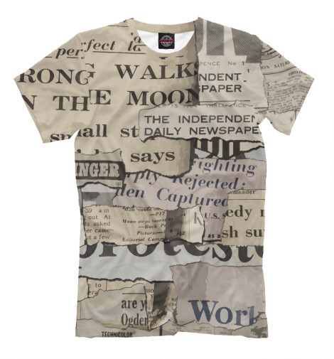 

Мужская футболка Газета