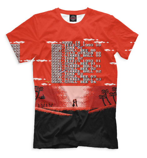 

Мужская футболка 9999 in 1: Nintendo