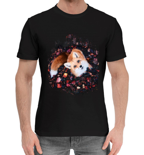 

Мужская хлопковая футболка Лиса