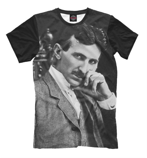 

Мужская футболка Никола Тесла