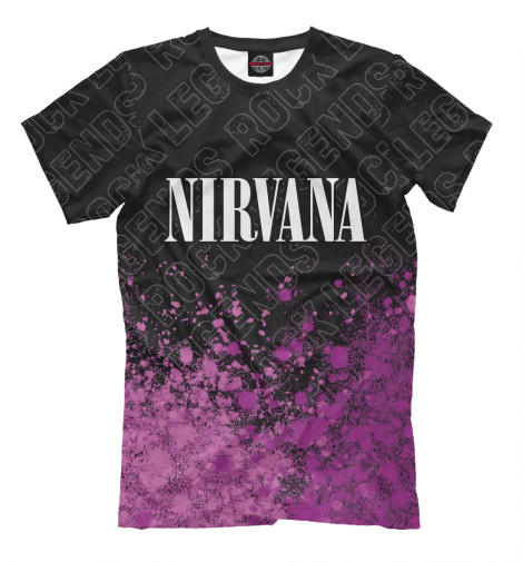 

Мужская футболка Nirvana Rock Legends (пурпур)