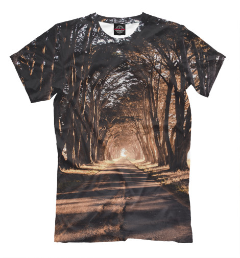 

Мужская футболка Туннель из деревьев