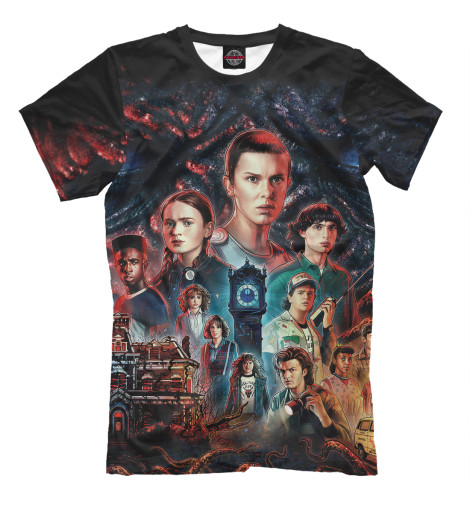 

Мужская футболка Очень Странные Дела глаза