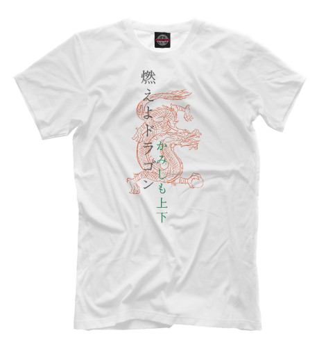 

Мужская футболка Dragon samurai
