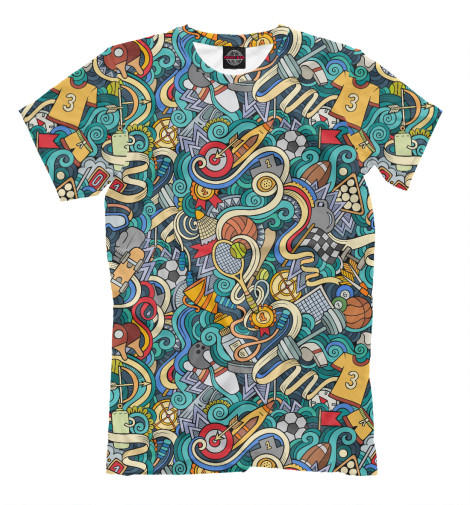 

Мужская футболка Спортивный коллаж