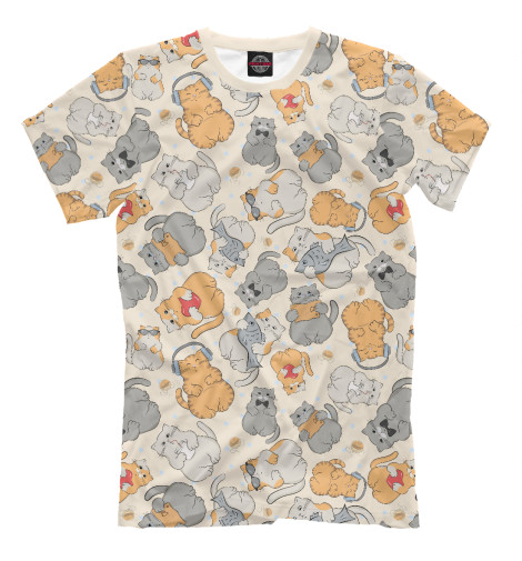 

Мужская футболка Забавные коты