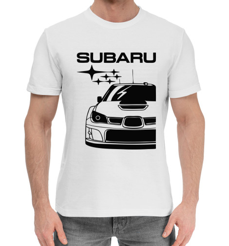 

Мужская хлопковая футболка Subaru