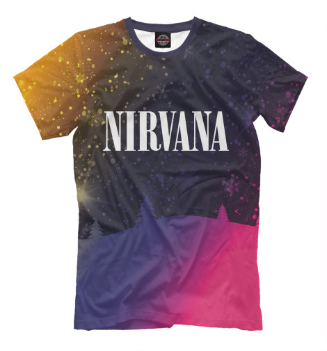 

Мужская футболка Nirvana - Snow