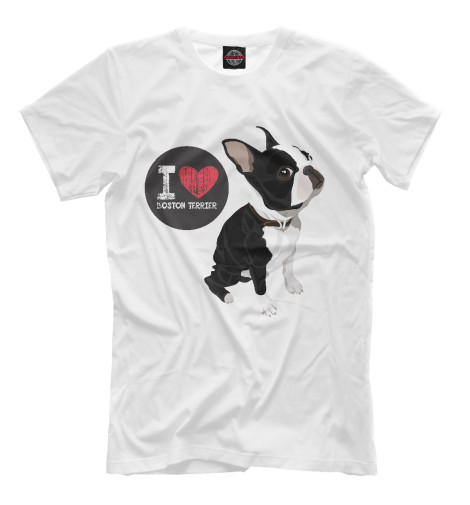 

Мужская футболка Я люблю Бульдога