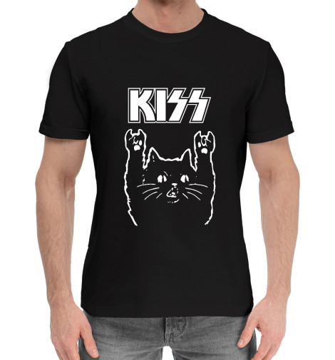 

Мужская хлопковая футболка KISS