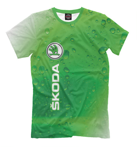 

Мужская футболка Шкода | Капли (Вертикально)