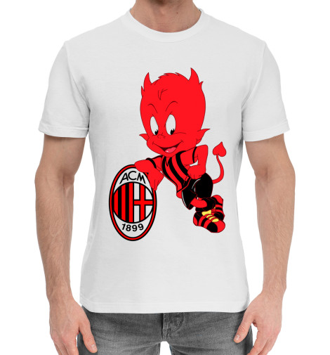 

Мужская хлопковая футболка AC Milan