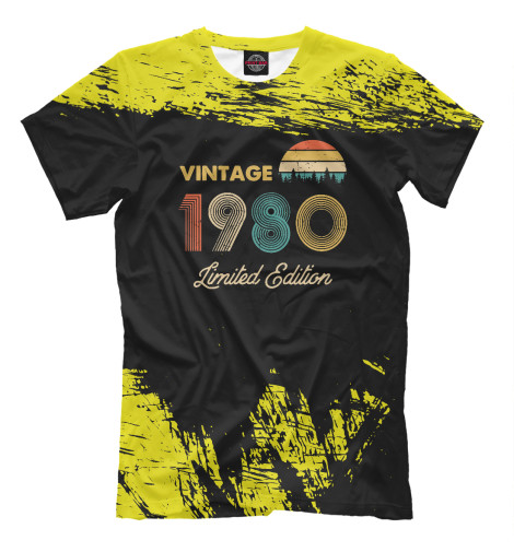 

Мужская футболка Vintage Made in 1980