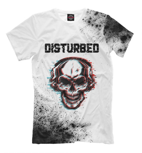 

Мужская футболка Disturbed / Череп