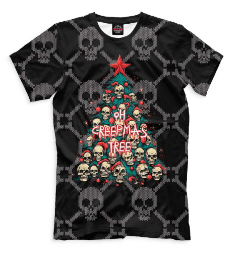 

Мужская футболка Oh, Creepmas Tree