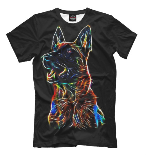 

Мужская футболка Неоновый пёс