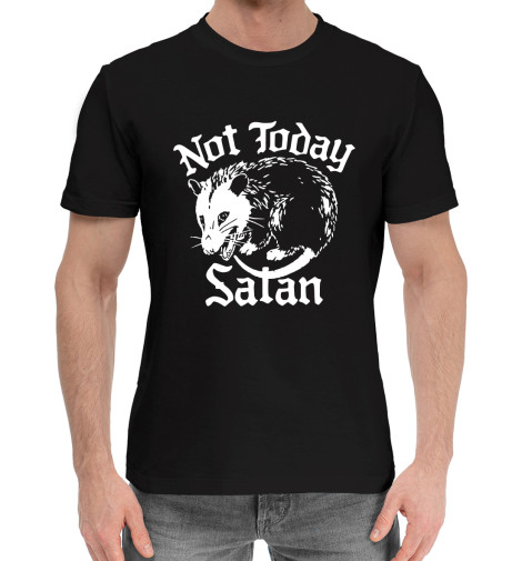 

Мужская хлопковая футболка Not today satan