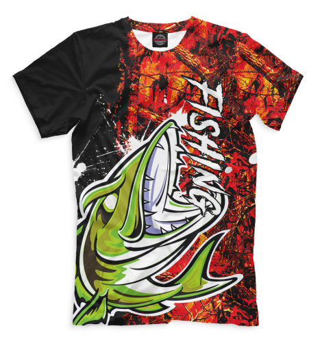 

Мужская футболка Fishing осенний камуфляж