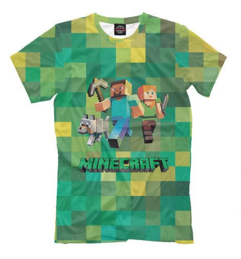 

Мужская футболка Minecraft герои