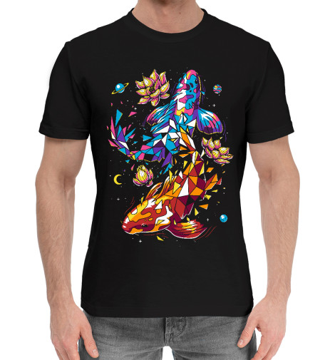 

Мужская хлопковая футболка Карпы Кои