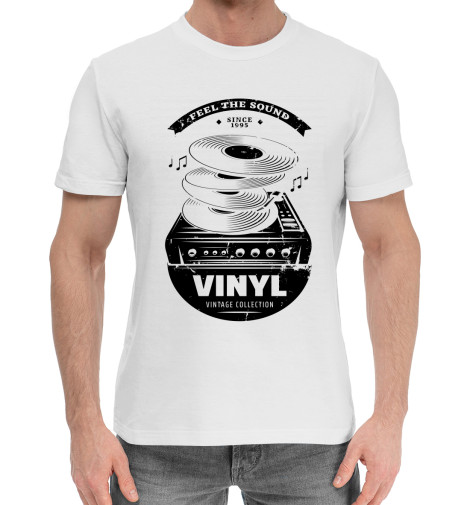 

Мужская хлопковая футболка Vinyl vintage collection