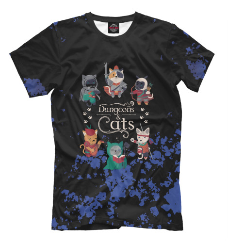 

Мужская футболка Dungeons and cats