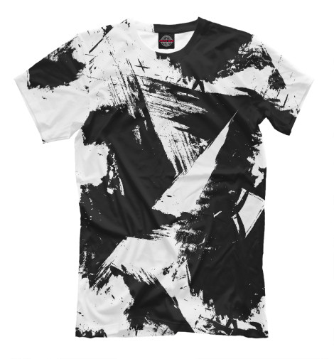 

Мужская футболка Чёрно-белый камуфляж