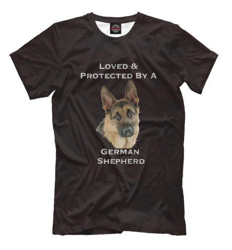 

Мужская футболка Loved & Protected Shepherd