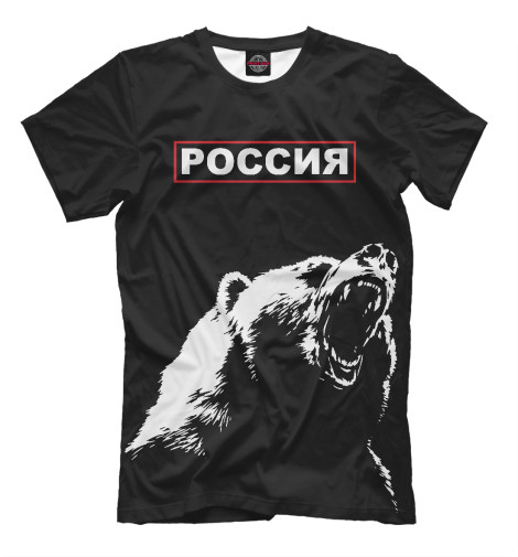 

Мужская футболка Русский медведь и герб