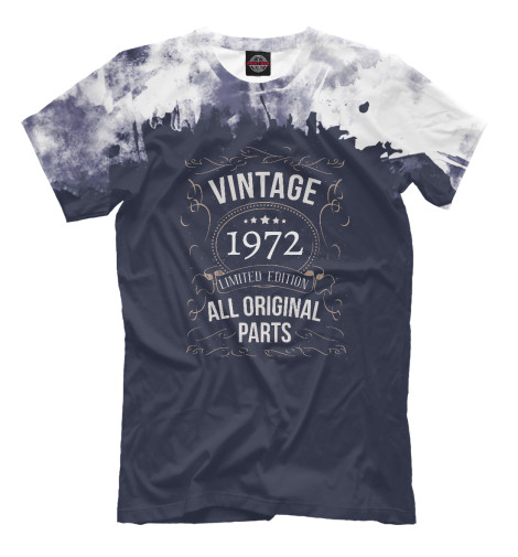 

Мужская футболка 1972 Birthday Vintage