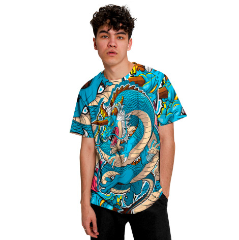 

Мужская футболка Синий дракон