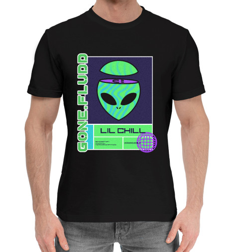 

Мужская хлопковая футболка GONE.Fludd UFO