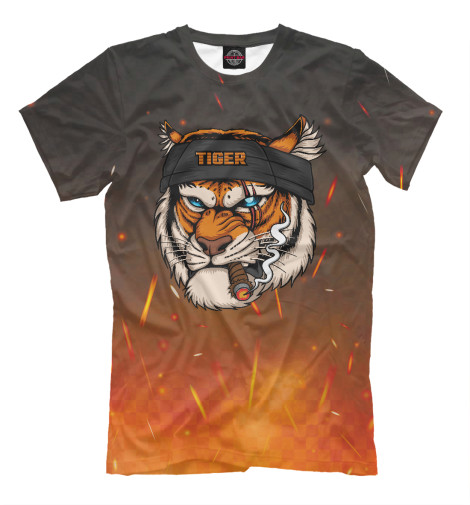 

Мужская футболка Брутальный тигр