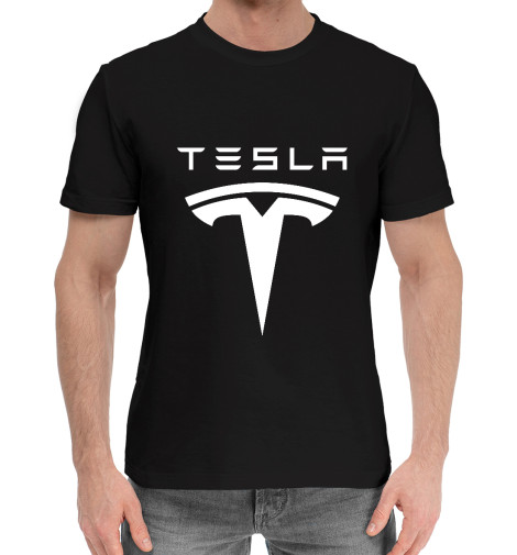 

Мужская хлопковая футболка Tesla