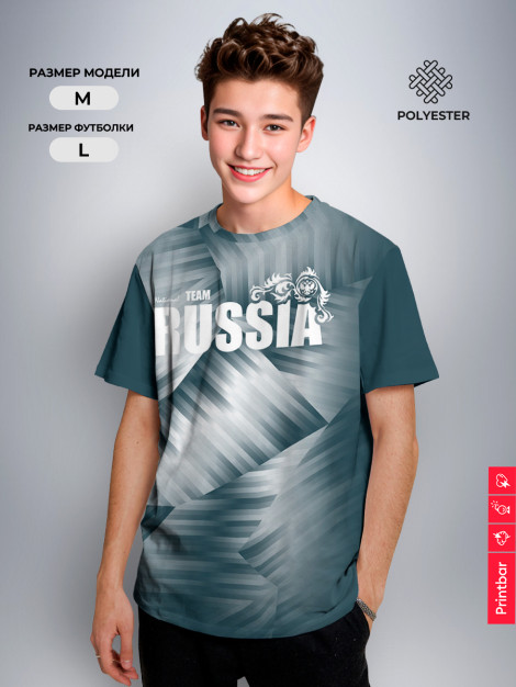 

Мужская футболка россия спорт