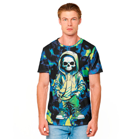 

Мужская футболка Модный скелетон