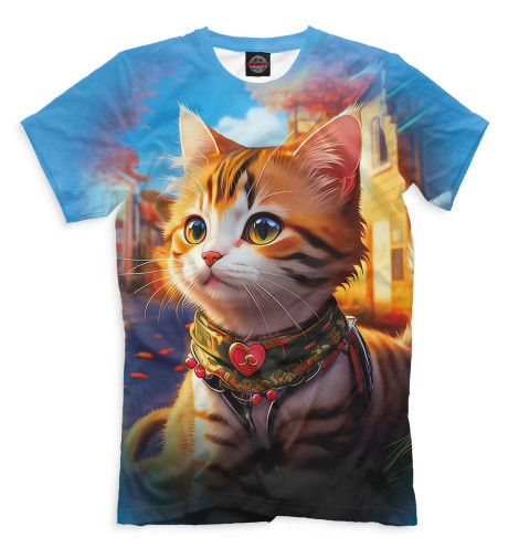 

Мужская футболка Рыженький полосатик