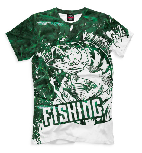 

Мужская футболка Летняя рыбалка - камуфляж
