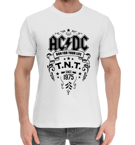 

Мужская хлопковая футболка AC/DC