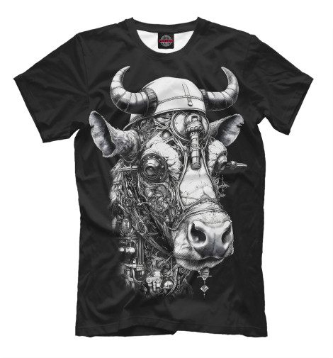 

Мужская футболка Корова стимпанк