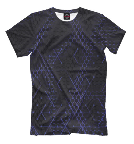 Мужская футболка Стальные соты геометрия, Соты  - купить