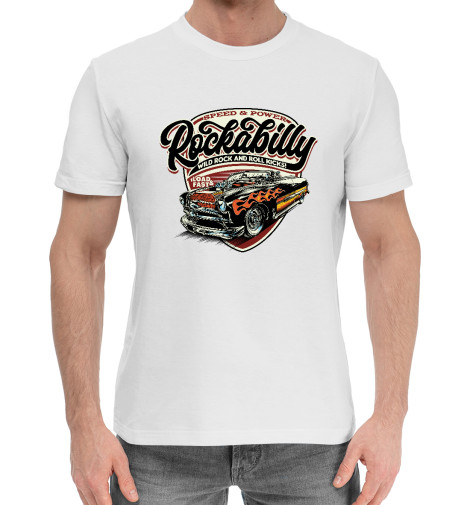 

Мужская хлопковая футболка Rockabilly Car