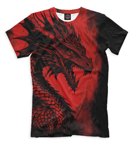 Мужская футболка Red Dragon, Драконы  - купить