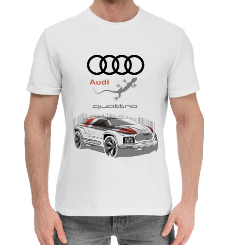 

Мужская хлопковая футболка Audi quattro
