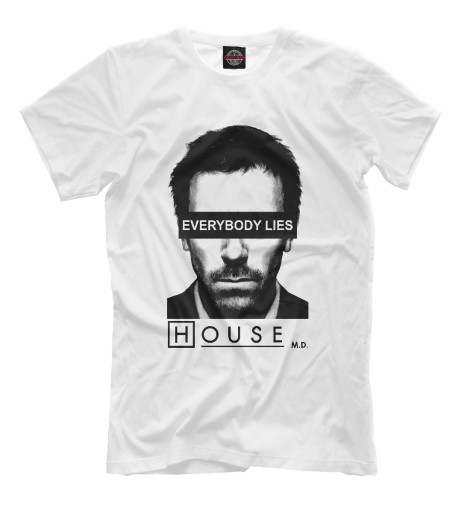 

Мужская футболка Hugh Laurie Доктор Хаус