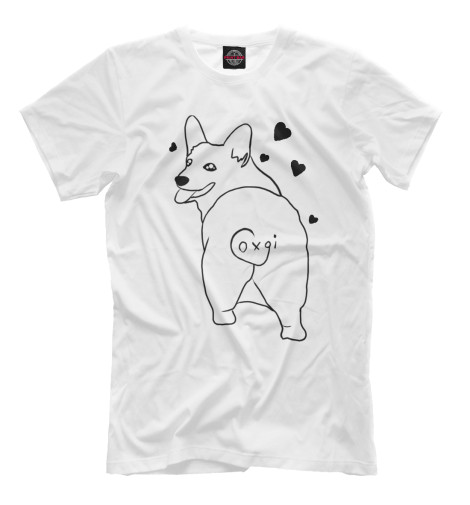 

Мужская футболка Корги