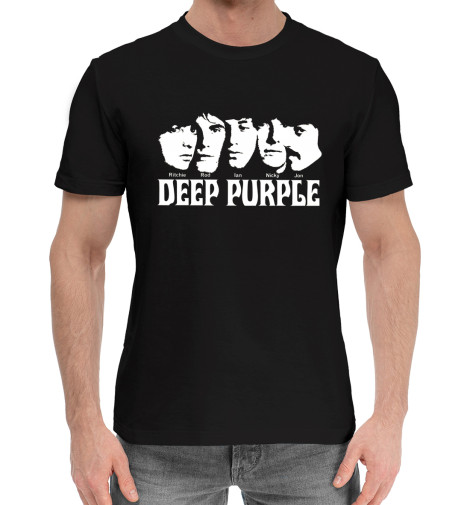 

Мужская хлопковая футболка Deep purple