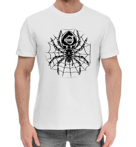 

Мужская хлопковая футболка Volvo - паук